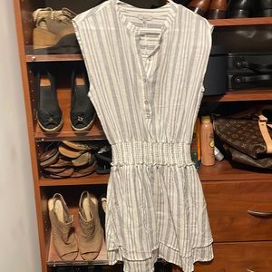 Rails Angelina white striped blue dress NWT XS
